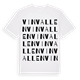 White t-shirt med Vinvallen ordlek t-shirt