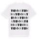 White t-shirt med Vomma ordlek t-shirt