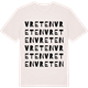 Vintage White t-shirt med Vreten ordlek t-shirt