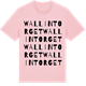 Pink Cotton t-shirt med Wallintorget ordlek t-shirt