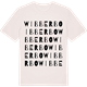 Vintage White t-shirt med Wibberbo ordlek t-shirt