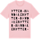 Pink Cotton t-shirt med Ytter-Navdalen ordlek t-shirt
