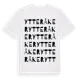 White t-shirt med Ytteråker ordlek t-shirt