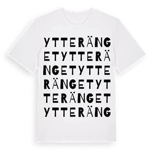 Ytteränget ordlek t-shirt – ekologisk bomull t-shirt från Pinshirt