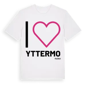 Jag älskar Yttermo t-shirt stort tryck – ekologisk bomull t-shirt från Pinshirt