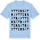 Blue Soul t-shirt med Yttersätra ordlek t-shirt
