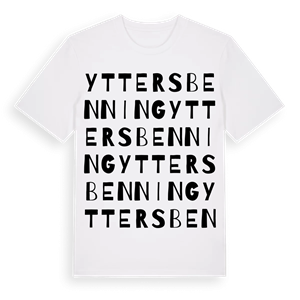 Yttersbenning ordlek t-shirt – ekologisk bomull t-shirt från Pinshirt