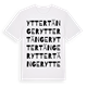 Yttertänger ordlek t-shirt