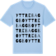 Blue Soul t-shirt med Yttre Baggbo ordlek t-shirt