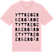 Pink Cotton t-shirt med Yttre Gerbergärdet ordlek t-shirt