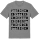 Mid Heather Gray t-shirt med Yttre Heden ordlek t-shirt