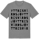 Mid Heather Gray t-shirt med Yttre Svärdsjö ordlek t-shirt