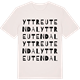Vintage White t-shirt med Yttre Utendal ordlek t-shirt