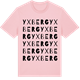 Pink Cotton t-shirt med Yxberg ordlek t-shirt