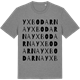 Mid Heather Gray t-shirt med Yxbodarna ordlek t-shirt