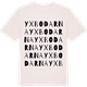 Vintage White t-shirt med Yxbodarna ordlek t-shirt
