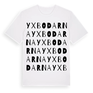 Yxbodarna ordlek t-shirt – ekologisk bomull t-shirt från Pinshirt