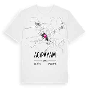 Acıpayam karta t-shirt – ekologisk bomull t-shirt från Pinshirt