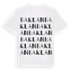 Baklan ordlek t-shirt