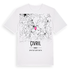 Çivril karta t-shirt – ekologisk bomull t-shirt från Pinshirt