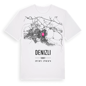 Denizli karta t-shirt – ekologisk bomull t-shirt från Pinshirt
