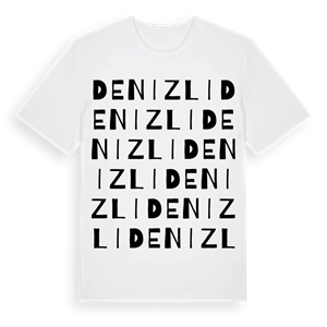 Denizli ordlek t-shirt – ekologisk bomull t-shirt från Pinshirt