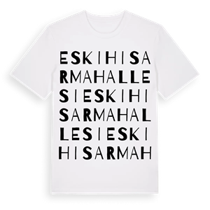 Eskihisar Mahallesi ordlek t-shirt – ekologisk bomull t-shirt från Pinshirt