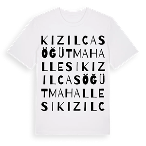 Kızılcasöğüt Mahallesi ordlek t-shirt – ekologisk bomull t-shirt från Pinshirt