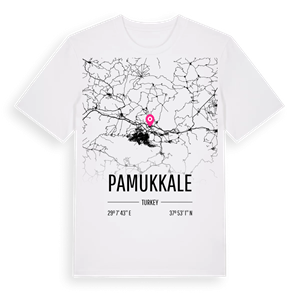 Pamukkale karta t-shirt – ekologisk bomull t-shirt från Pinshirt