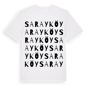 Sarayköy ordlek t-shirt – ekologisk bomull t-shirt från Pinshirt