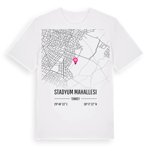 Stadyum Mahallesi karta t-shirt – ekologisk bomull t-shirt från Pinshirt