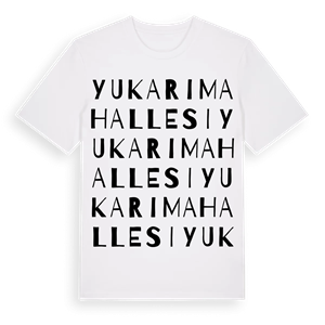 Yukarı Mahallesi ordlek t-shirt – ekologisk bomull t-shirt från Pinshirt