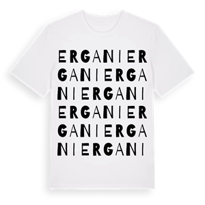 Ergani ordlek t-shirt – ekologisk bomull t-shirt från Pinshirt