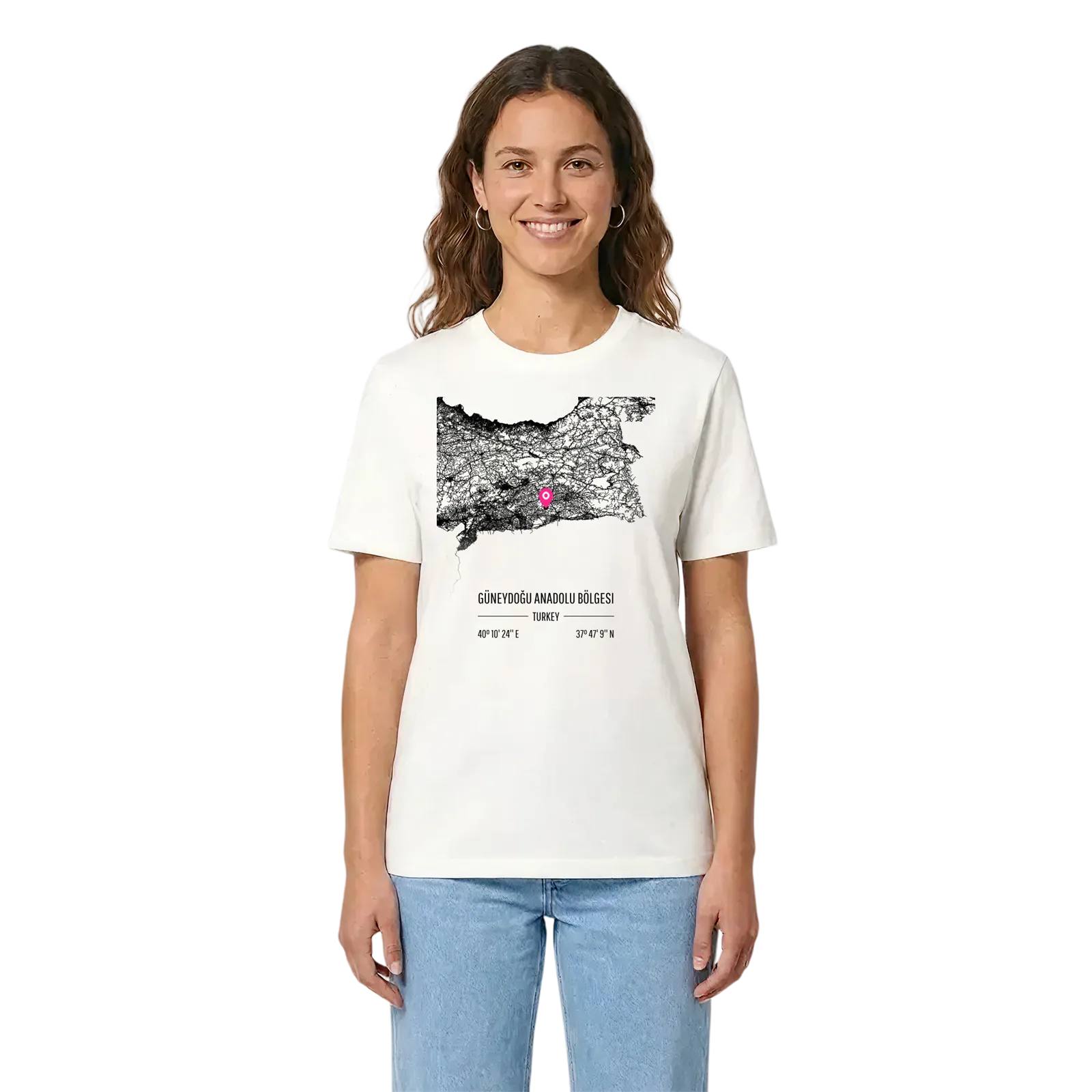 Güneydoğu Anadolu Bölgesi karta t-shirt – White, i miljö