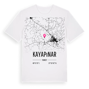 Kayapınar karta t-shirt – ekologisk bomull t-shirt från Pinshirt