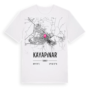 Kayapınar karta t-shirt – ekologisk bomull t-shirt från Pinshirt