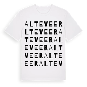 Alteveer ordlek t-shirt – ekologisk bomull t-shirt från Pinshirt