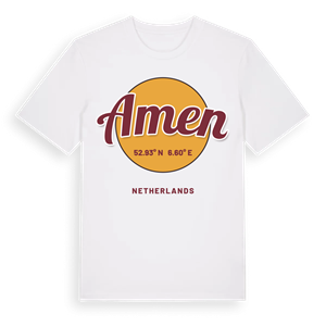 Amen cirkel t-shirt – ekologisk bomull t-shirt från Pinshirt