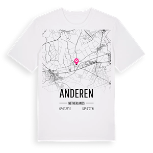 Anderen karta t-shirt – ekologisk bomull t-shirt från Pinshirt