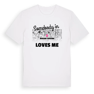 Någon i Borger-Odoorn älskar mig t-shirt – ekologisk bomull t-shirt från Pinshirt
