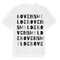 Bovensmilde ordlek t-shirt