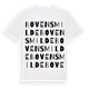 Bovensmilde ordlek t-shirt