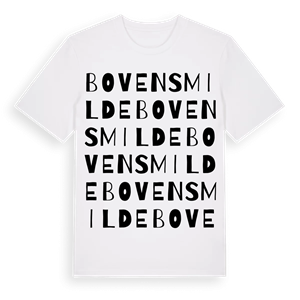Bovensmilde ordlek t-shirt – ekologisk bomull t-shirt från Pinshirt