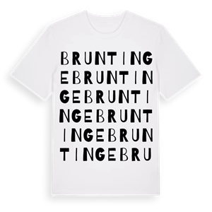 Bruntinge ordlek t-shirt – ekologisk bomull t-shirt från Pinshirt
