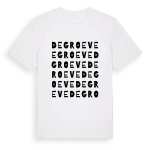 De Groeve ordlek t-shirt – ekologisk bomull t-shirt från Pinshirt