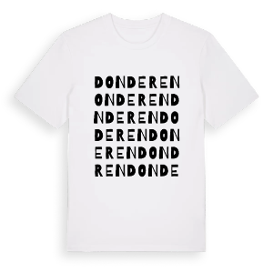 Donderen ordlek t-shirt – ekologisk bomull t-shirt från Pinshirt