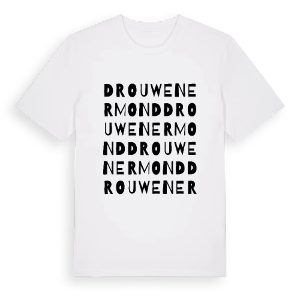 Drouwenermond ordlek t-shirt – ekologisk bomull t-shirt från Pinshirt