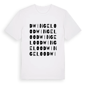 Dwingeloo ordlek t-shirt – ekologisk bomull t-shirt från Pinshirt