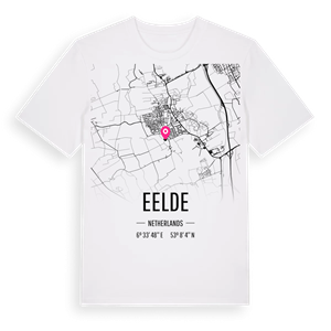 Eelde karta t-shirt – ekologisk bomull t-shirt från Pinshirt