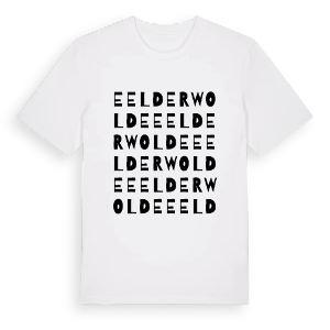 Eelderwolde ordlek t-shirt – ekologisk bomull t-shirt från Pinshirt